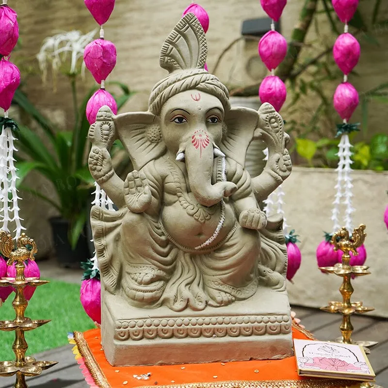 1.5FEET Janapradaya Eco-Friendly Ganpati | Plant-A-Ganesha