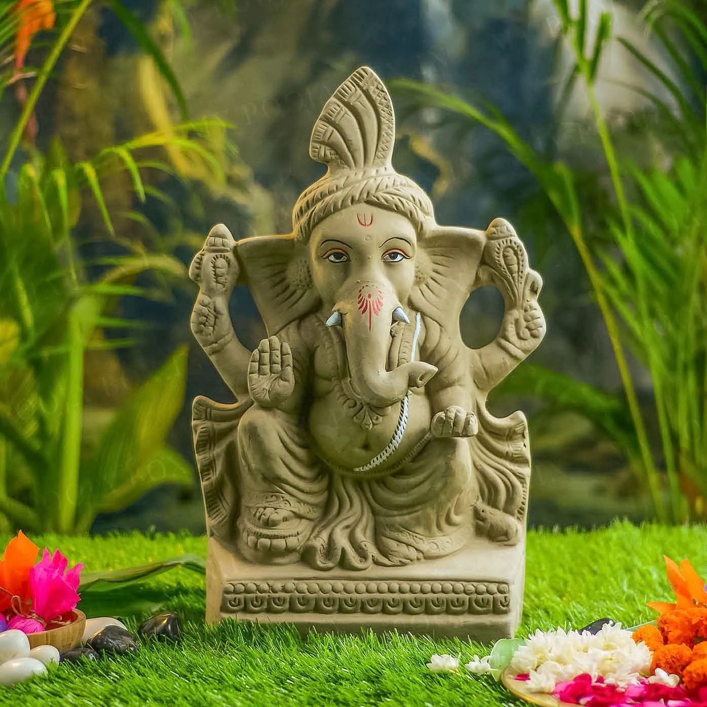 1.5FEET Janapradaya Eco-Friendly Ganpati | Plant-A-Ganesha