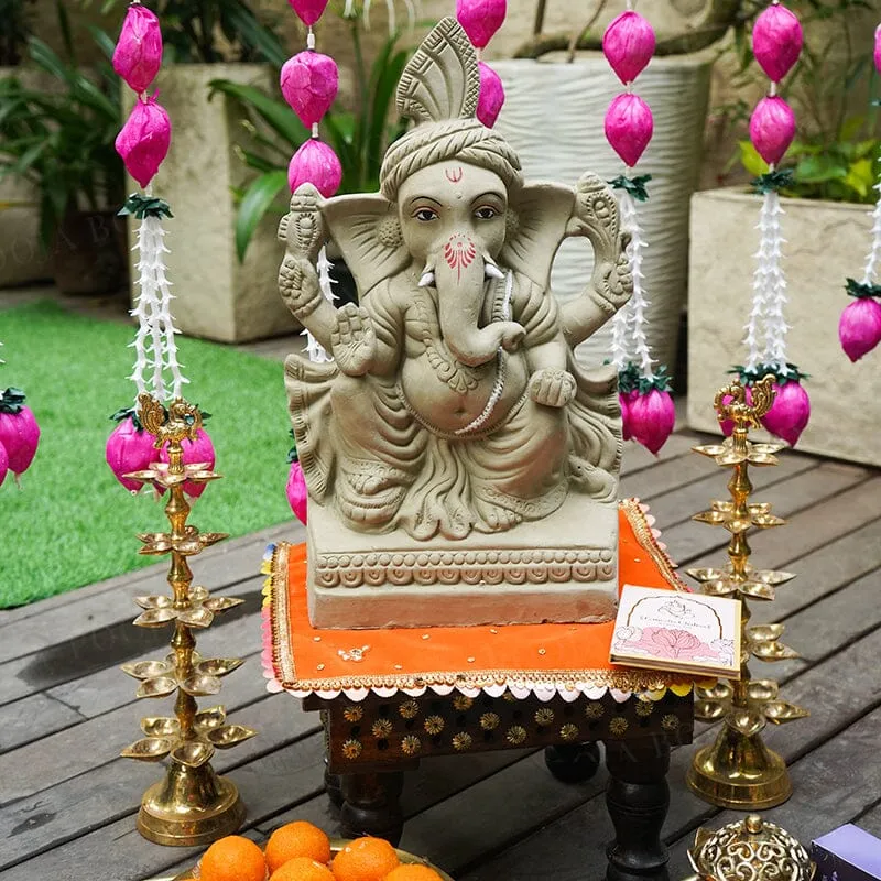 1.5FEET Janapradaya Eco-Friendly Ganpati | Plant-A-Ganesha