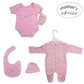 5PC Infant Grower Set - Welcome To The World (Pink)