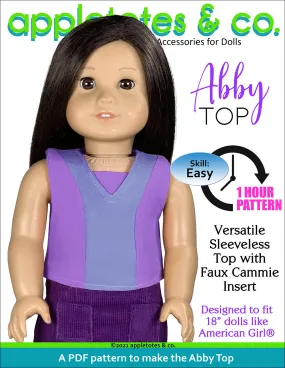 Abby Top 18 Inch Doll Sewing Pattern