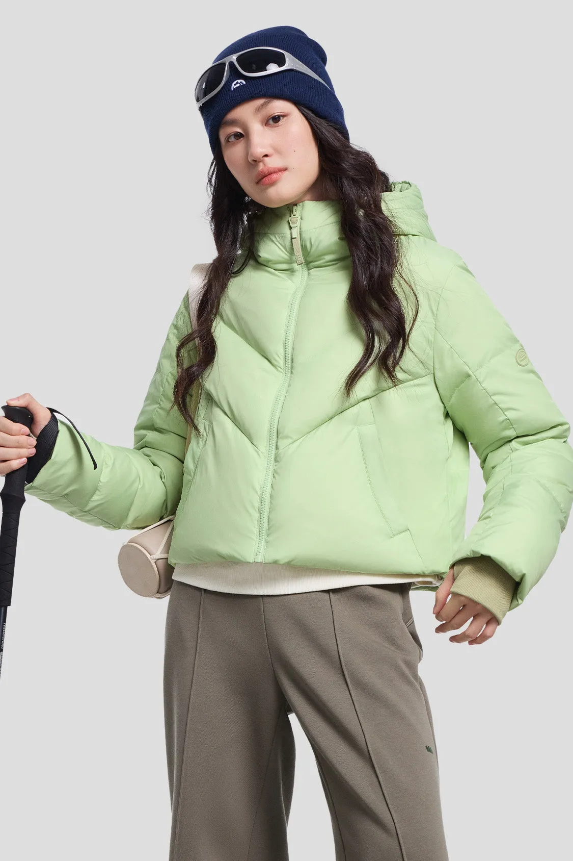 AquaDown - Women's Short Water-Repellent High-Warmth Puffer