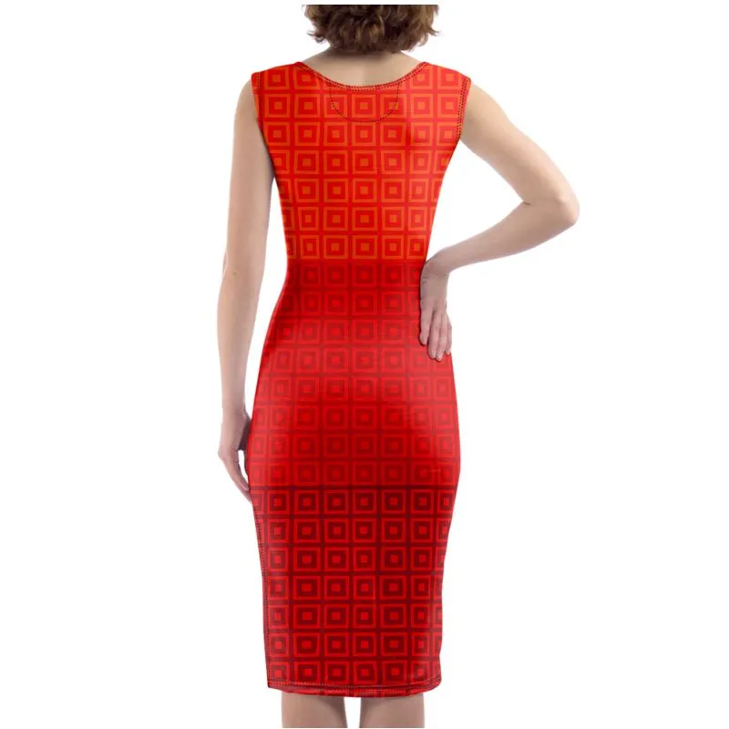 Autumn Matrix Bodycon Dress