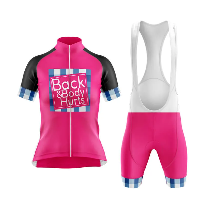 Back & Body Hurts (V2-Pink) Club Cycling Kit