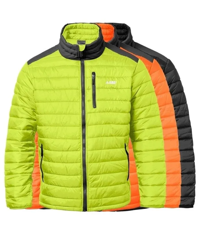 Bad Workwear Hi Vis, Lightweight Puffer Jacket Unisex