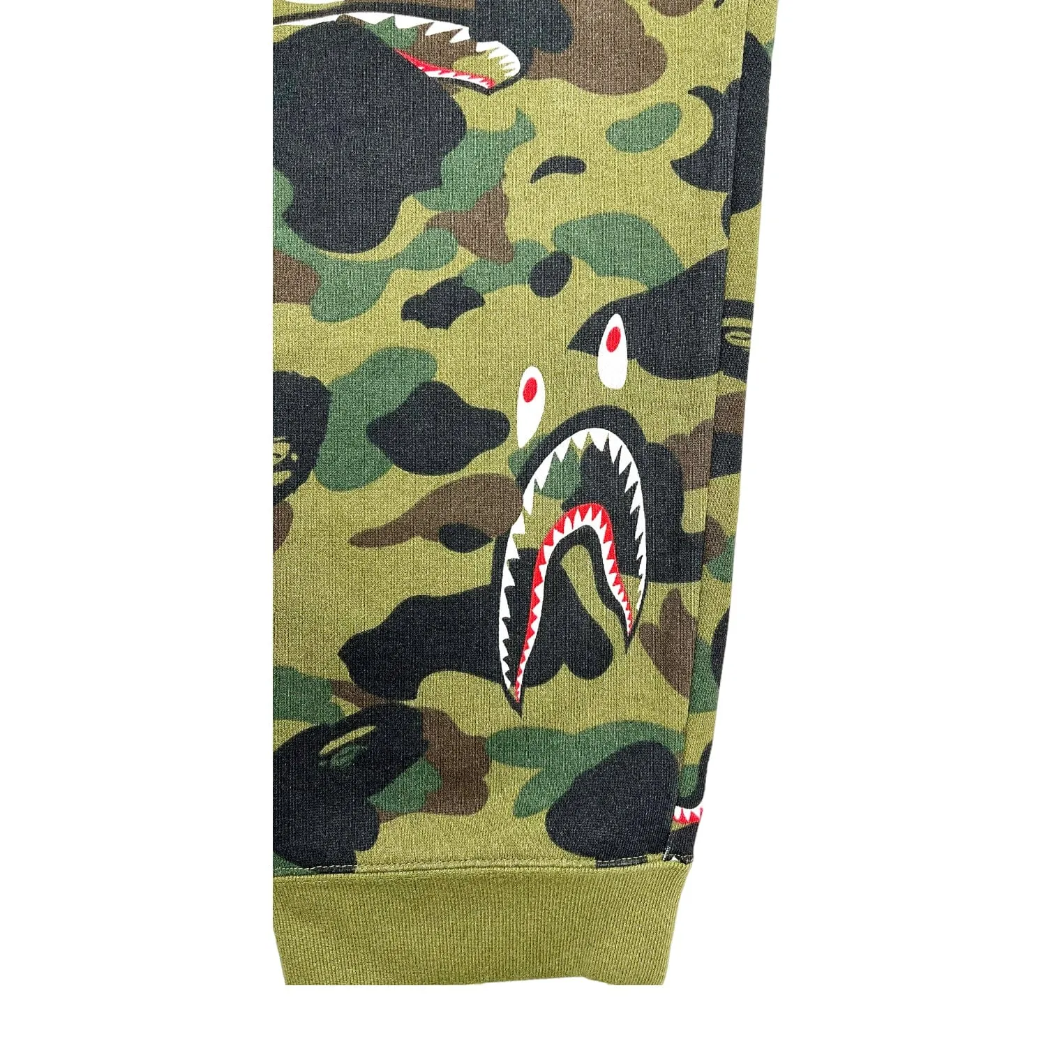 Bape Multi Shark Sweatpants Green Camo Pre-Owned