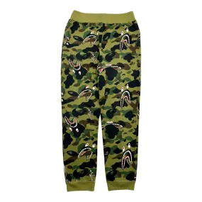 Bape Multi Shark Sweatpants Green Camo Pre-Owned