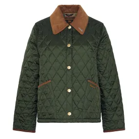 Barbour Womens 30th Anniversary Cropped Liddesdale Olive / Classic