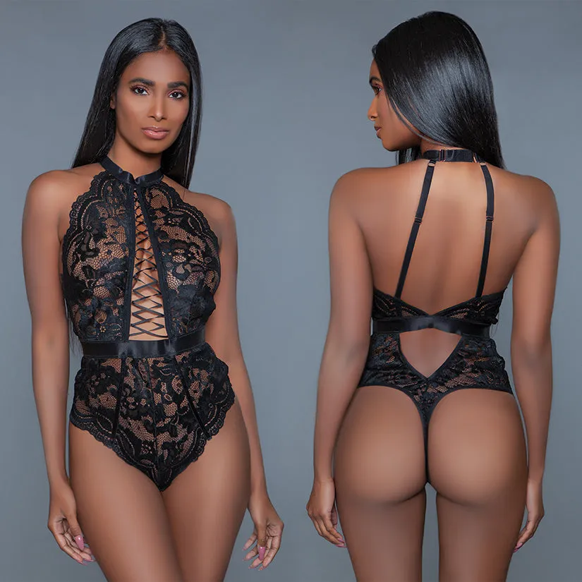 Bewicked Margot Bodysuit-Black Small