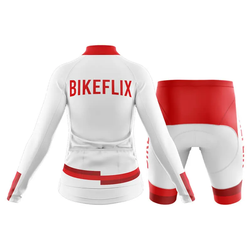 Bikeflix Club Cycling Kit (V1) (White)