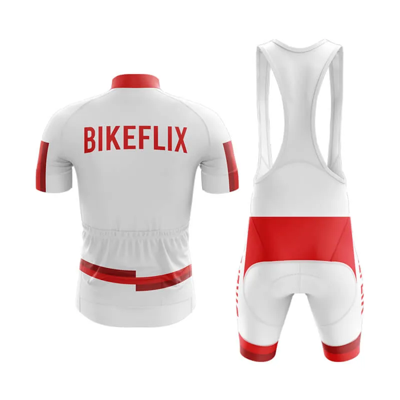 Bikeflix Club Cycling Kit (V1) (White)