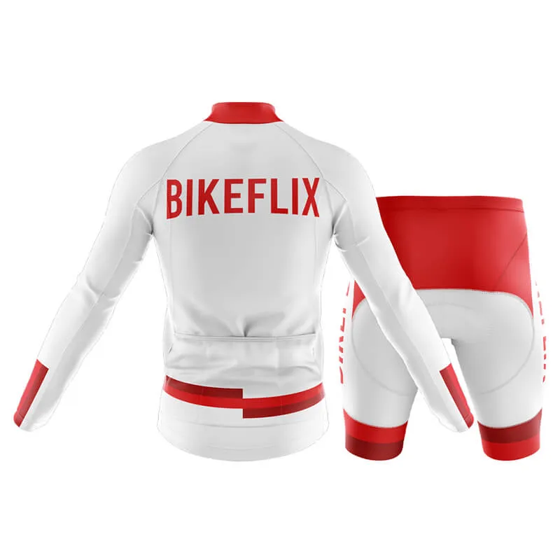 Bikeflix Club Cycling Kit (V1) (White)