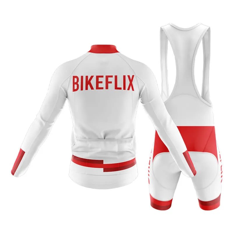 Bikeflix Club Cycling Kit (V1) (White)