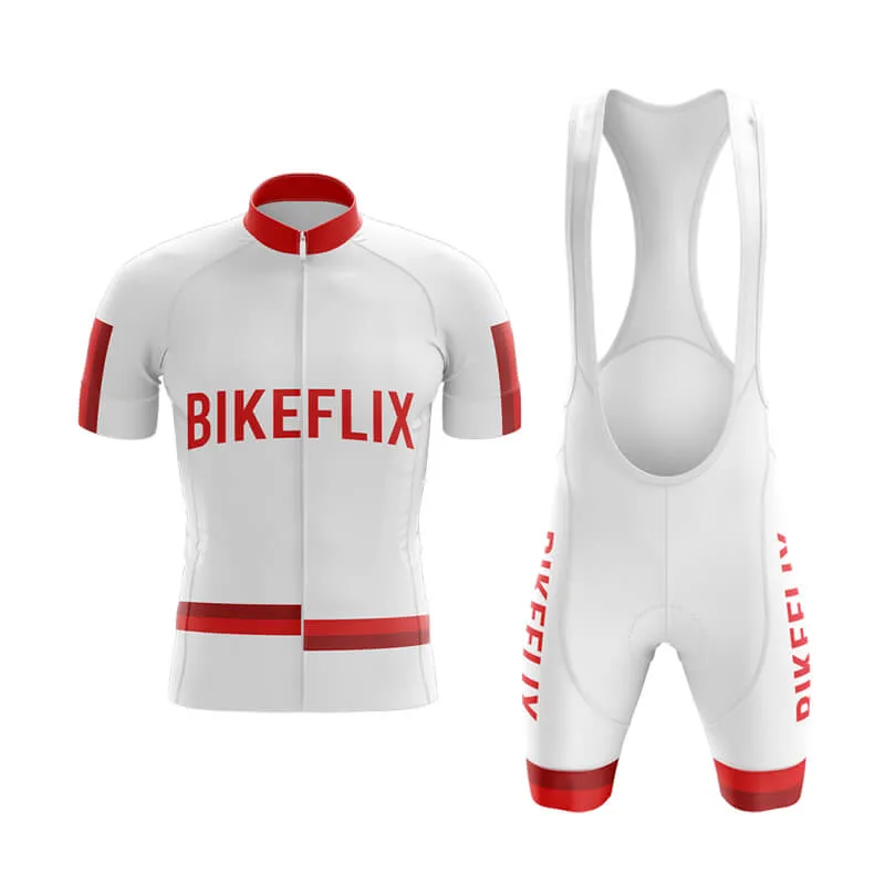 Bikeflix Club Cycling Kit (V1) (White)