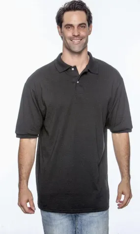 Black 50/50 Adult 5.6 oz. SpotShield™ Jersey Polo