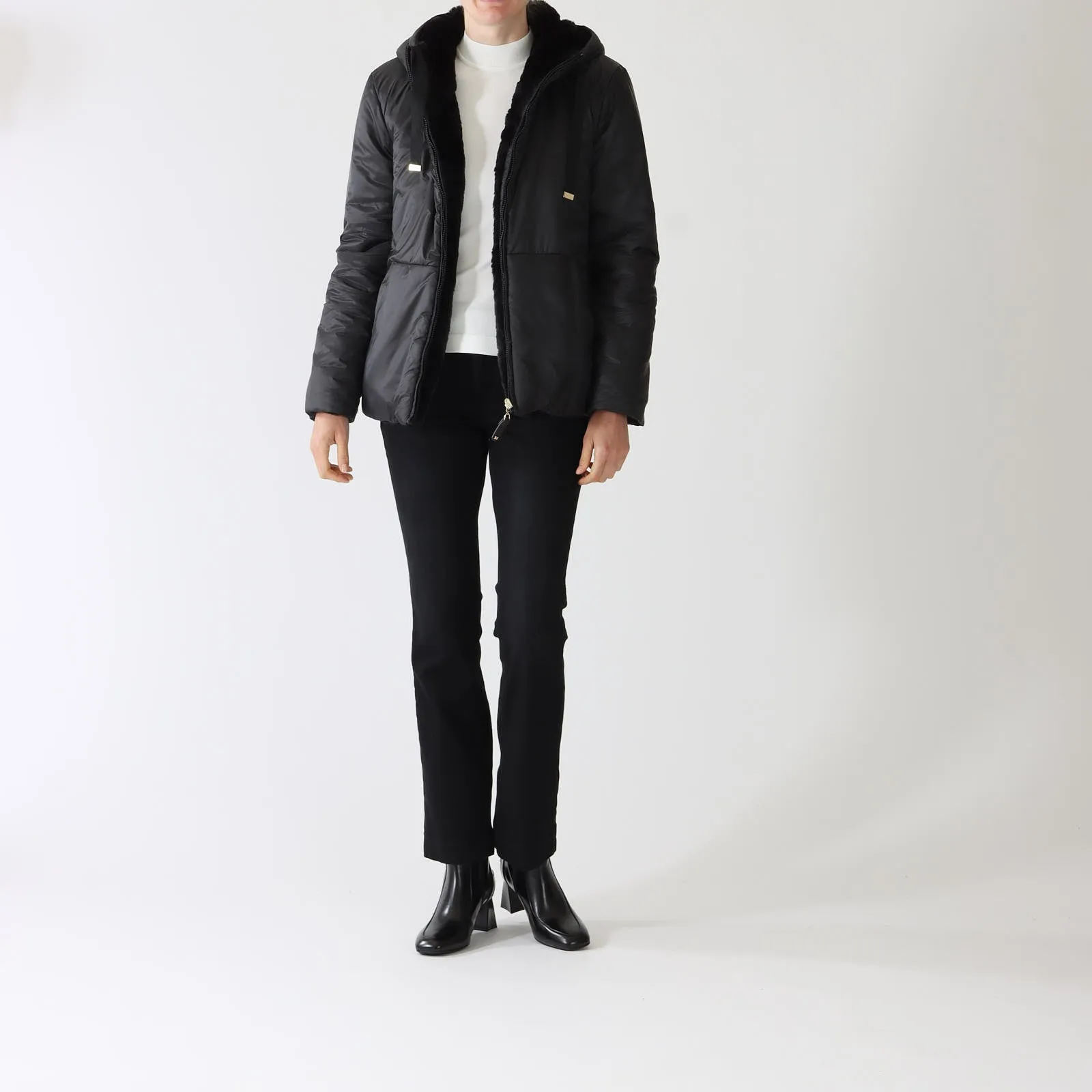 Black Flinn Reversible Jacket