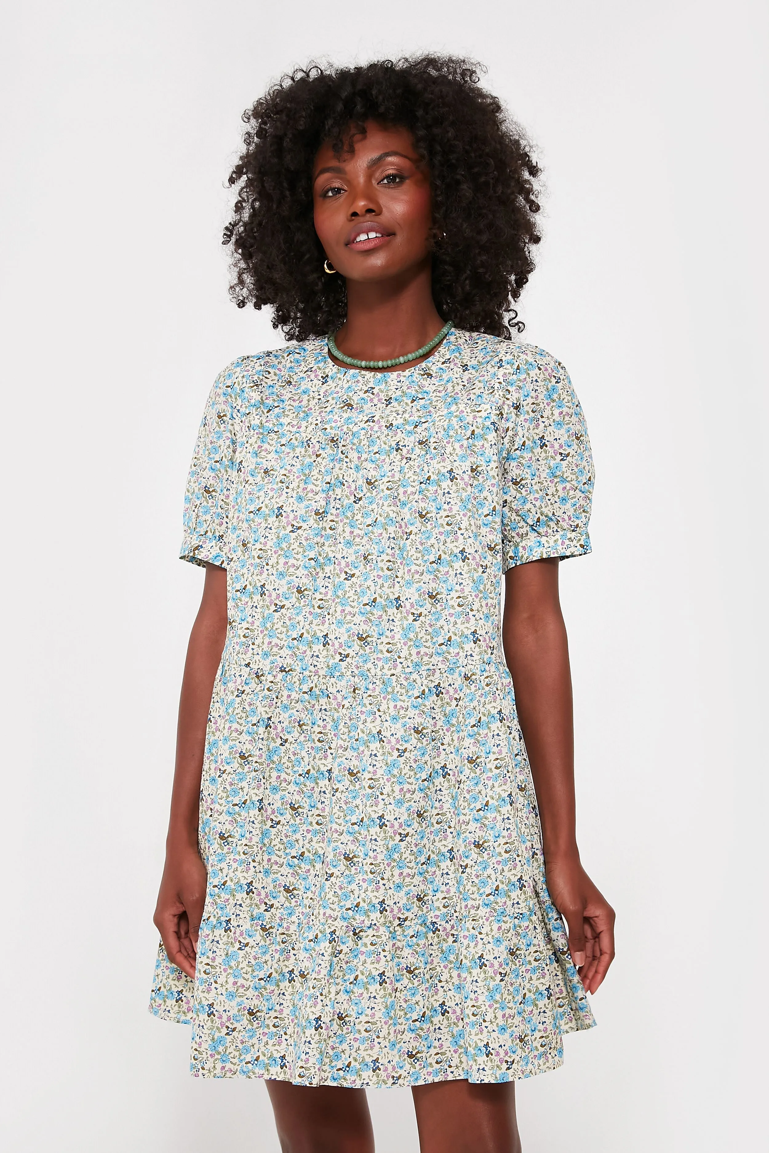 Blue Floral Quinn Dress