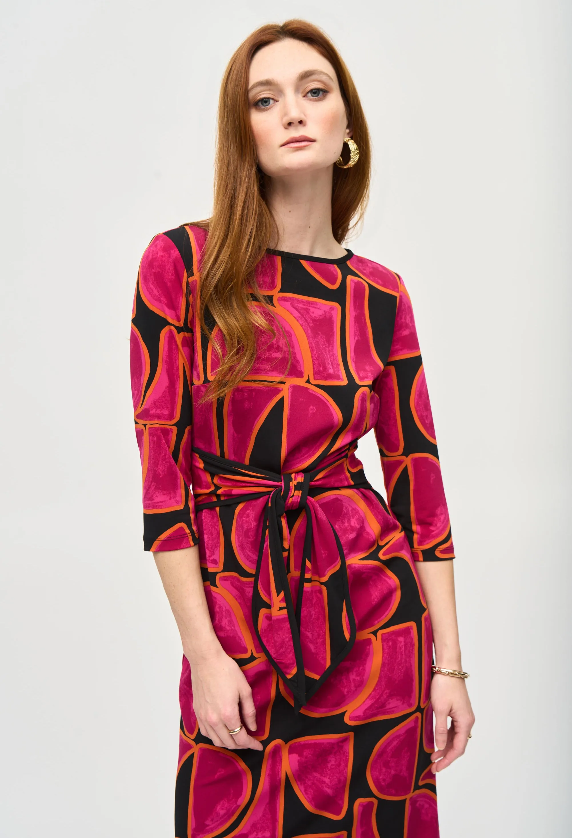 Bohemian Abstract Midi Dress