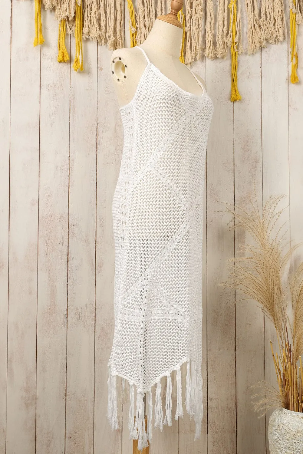 Bohemian Crochet Knit Beach Cover-Up Dress