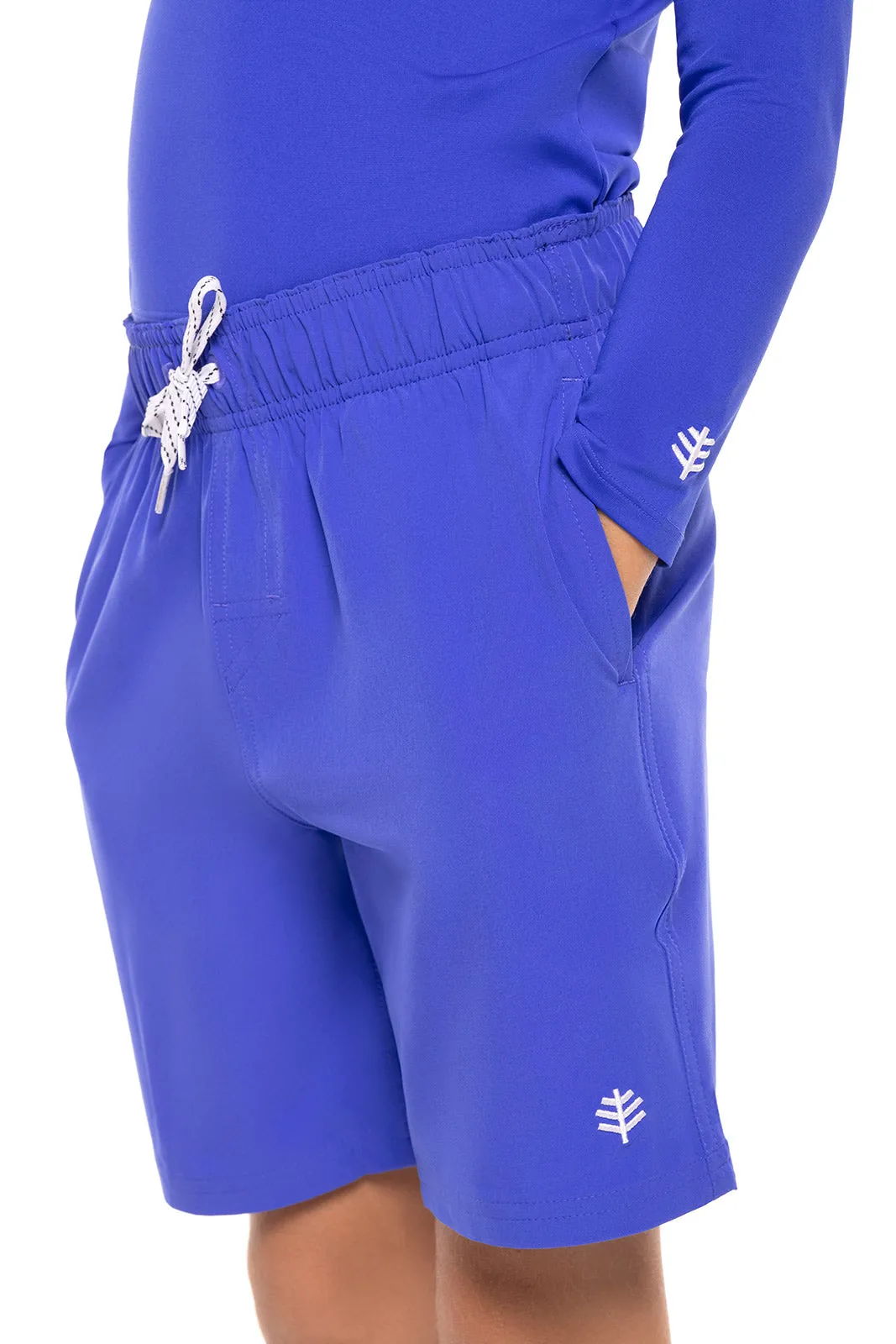 Boy's Island Swim Trunks  |  Baja Blue