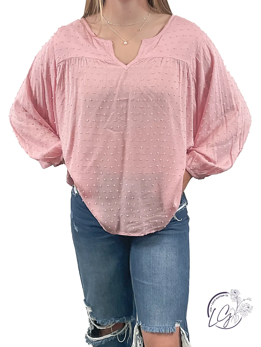 Breezy Texture Charm Blouse