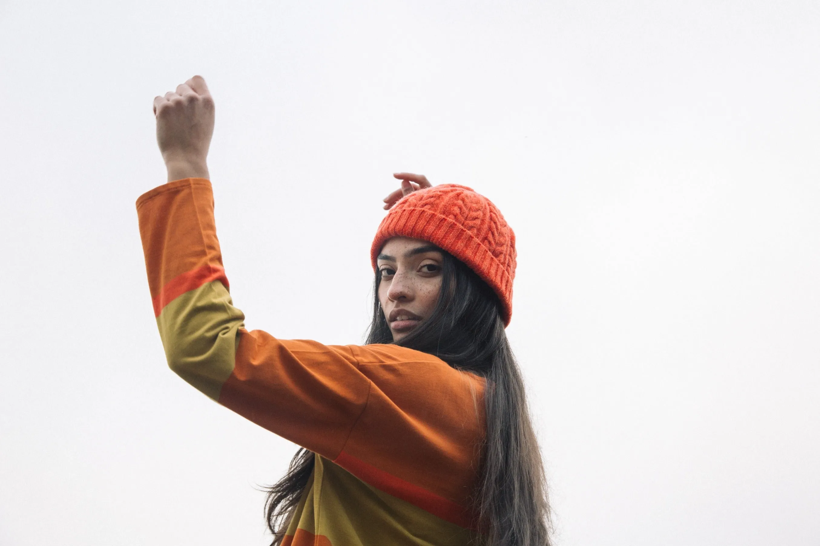 Brogan Lambswool Hat in Flame