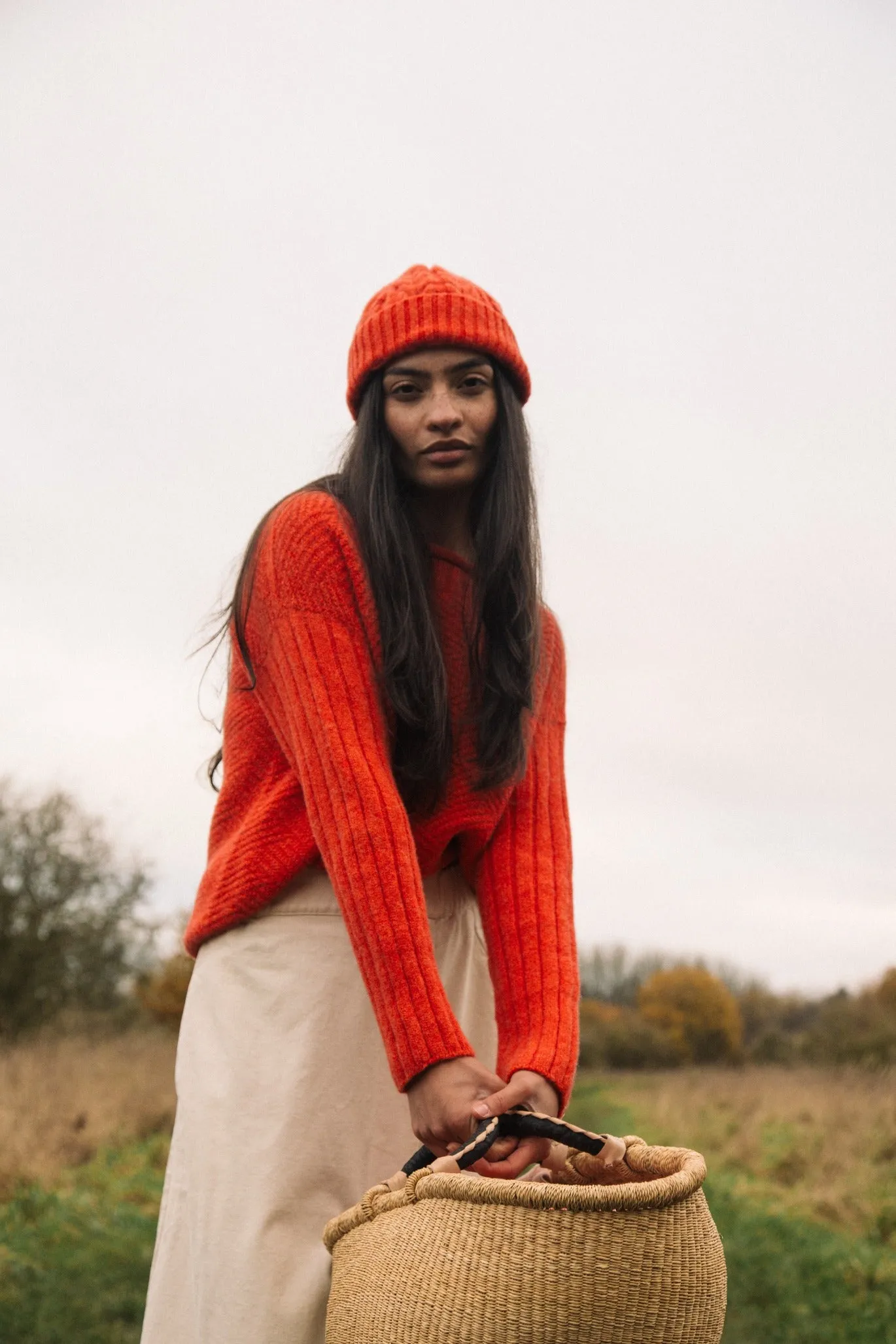 Brogan Lambswool Hat in Flame