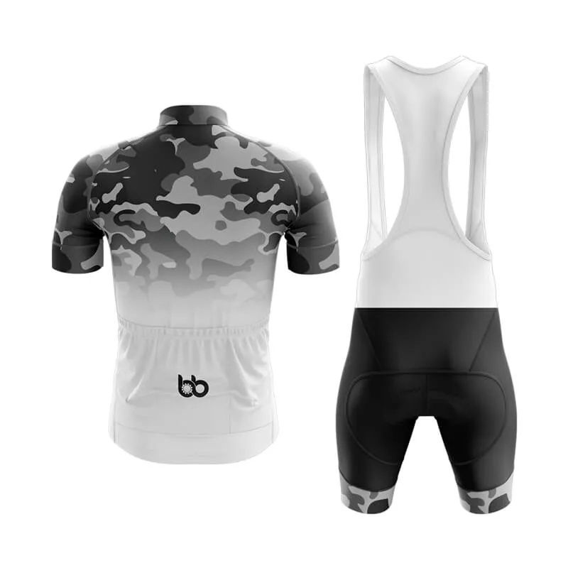 Camouflage Neck Club Cycling Kit (V3) (Grey-White)