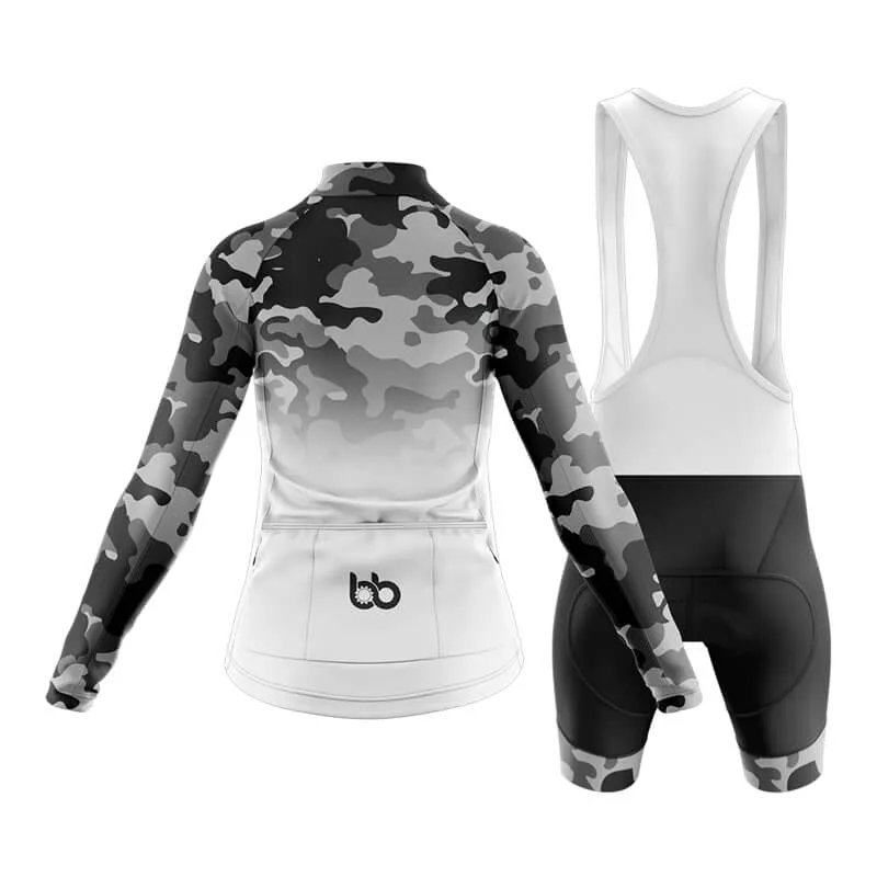 Camouflage Neck Club Cycling Kit (V3) (Grey-White)