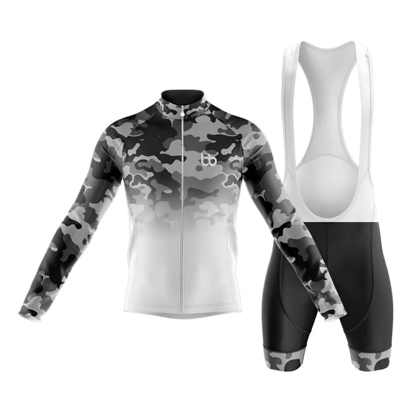 Camouflage Neck Club Cycling Kit (V3) (Grey-White)