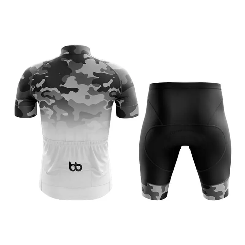 Camouflage Neck Club Cycling Kit (V3) (Grey-White)