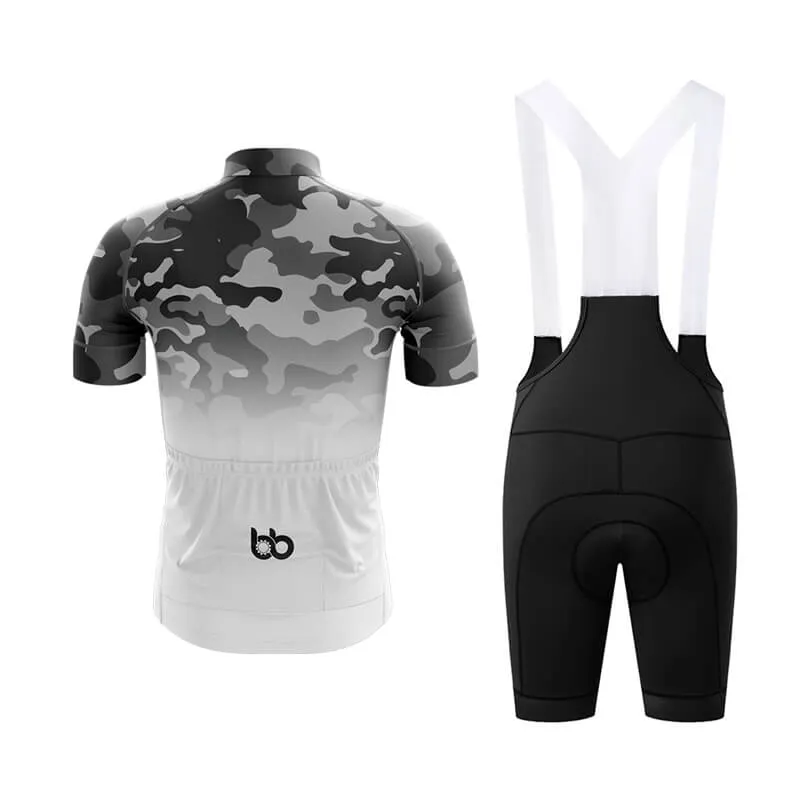 Camouflage Neck Club Cycling Kit (V3) (Grey-White)