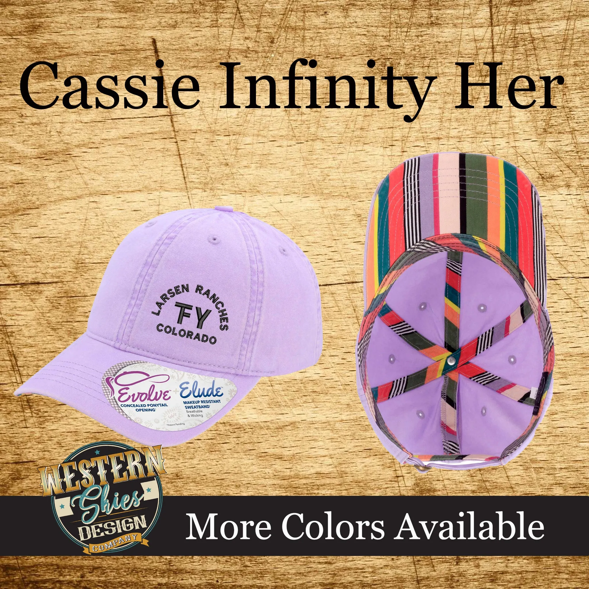 Cassie Infinity Her Baseball Cap - Custom Embroidered Logo