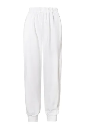 Casual Solid Elastic Waist Sweatpants