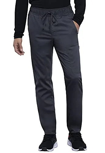 Cherokee WW012 Workwear Revolution Men's Natural Rise Straight Leg Jogger Scrub Pant