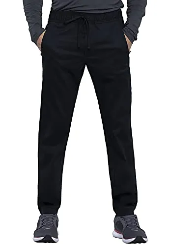 Cherokee WW012 Workwear Revolution Men's Natural Rise Straight Leg Jogger Scrub Pant