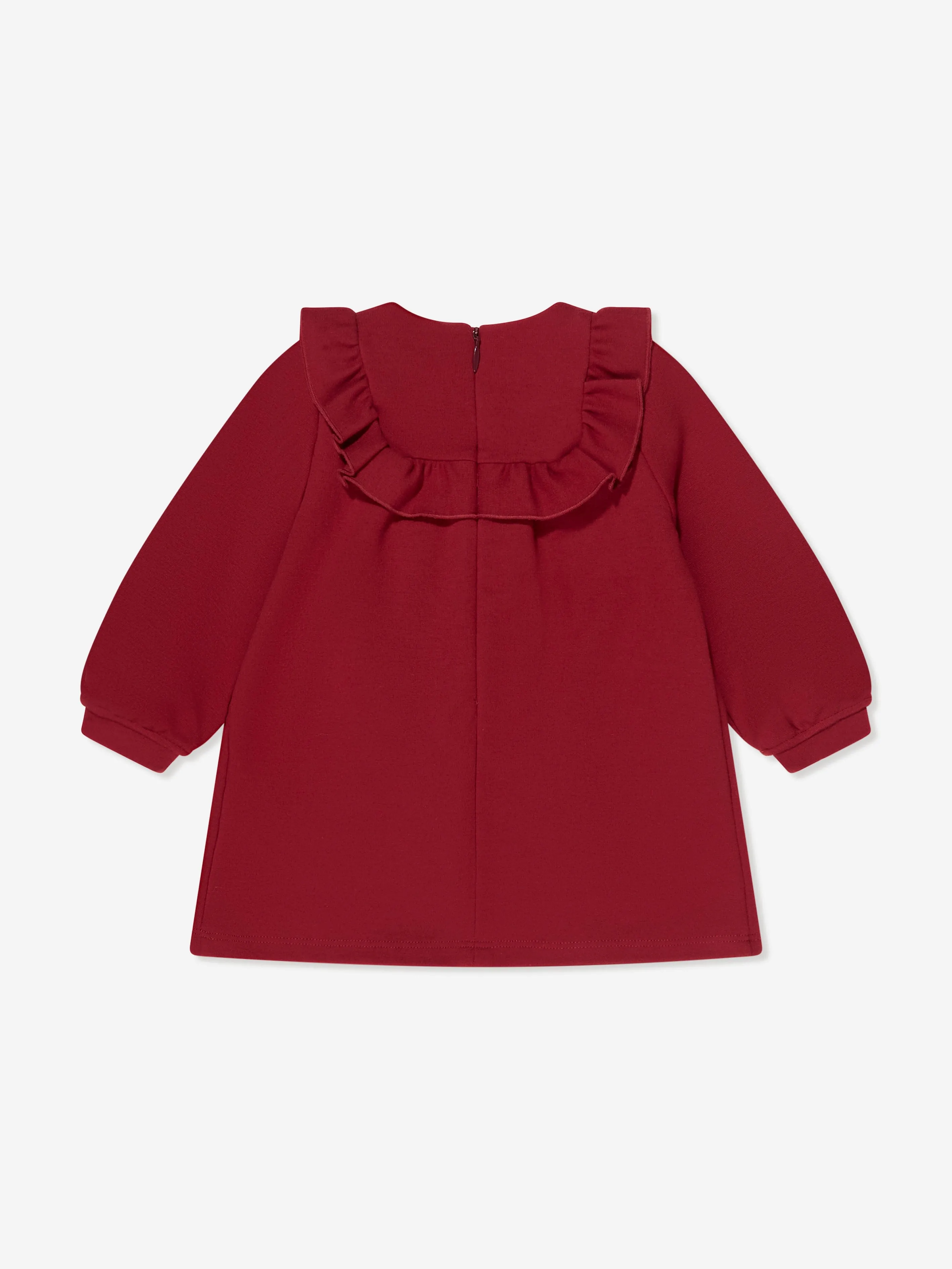 Chloé Baby Girls Ruffle Trim Dress in Red