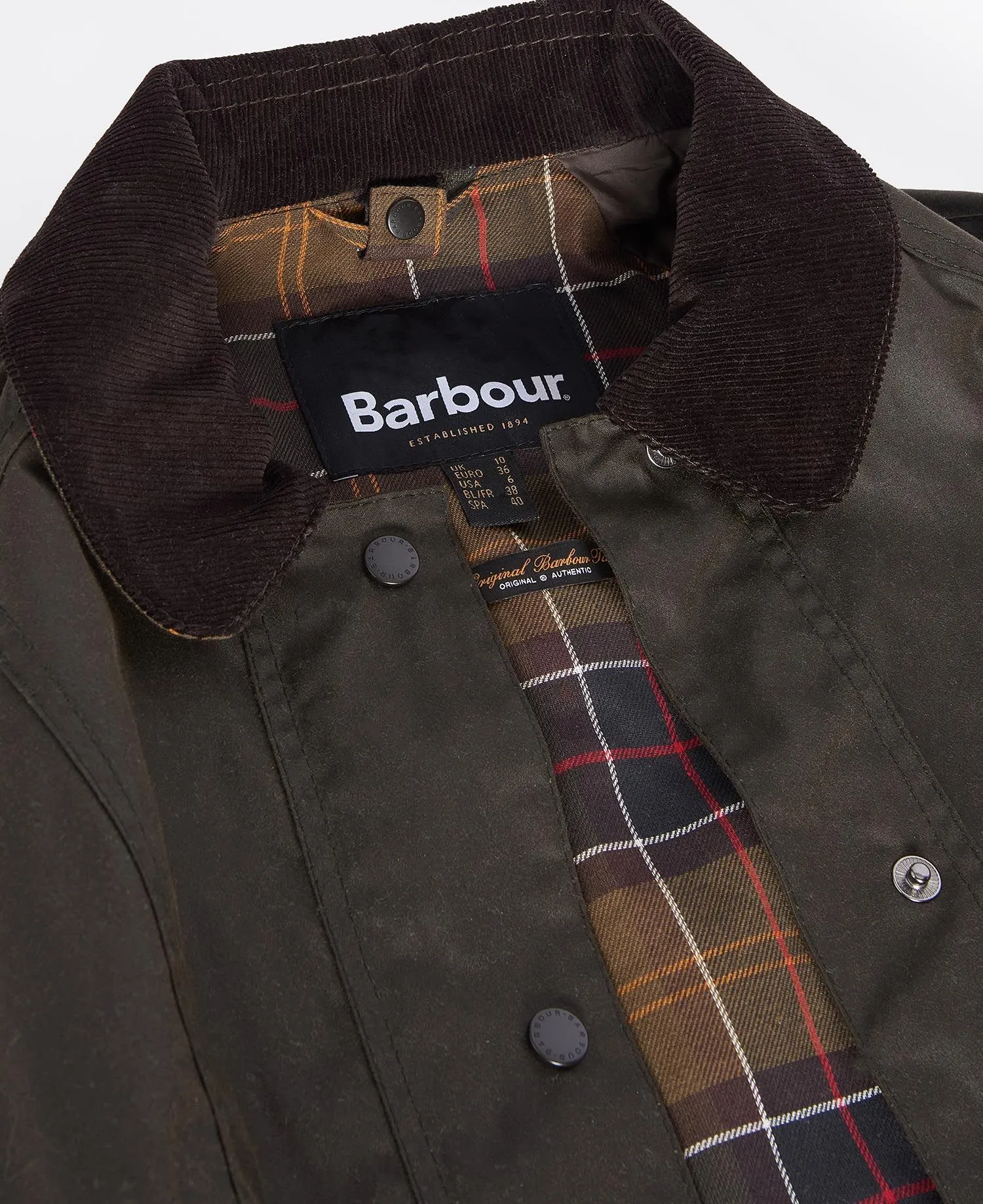 Classic Beadnell Wax Jacket - Olive