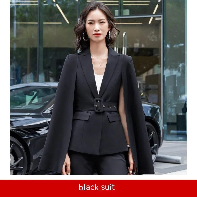 Cloak Suit Female Fashion Two-piece Suit