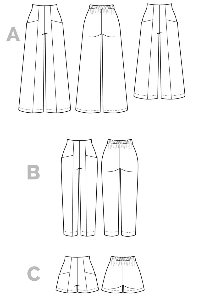 Closet Core Patterns | Pietra Pants & Shorts