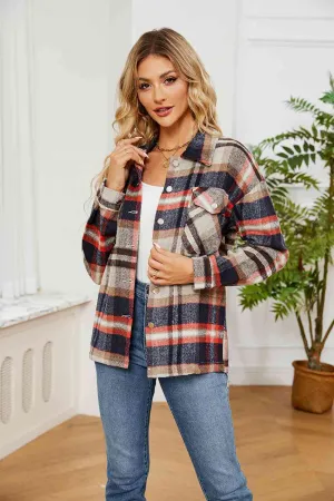 Collared Plaid Shacket