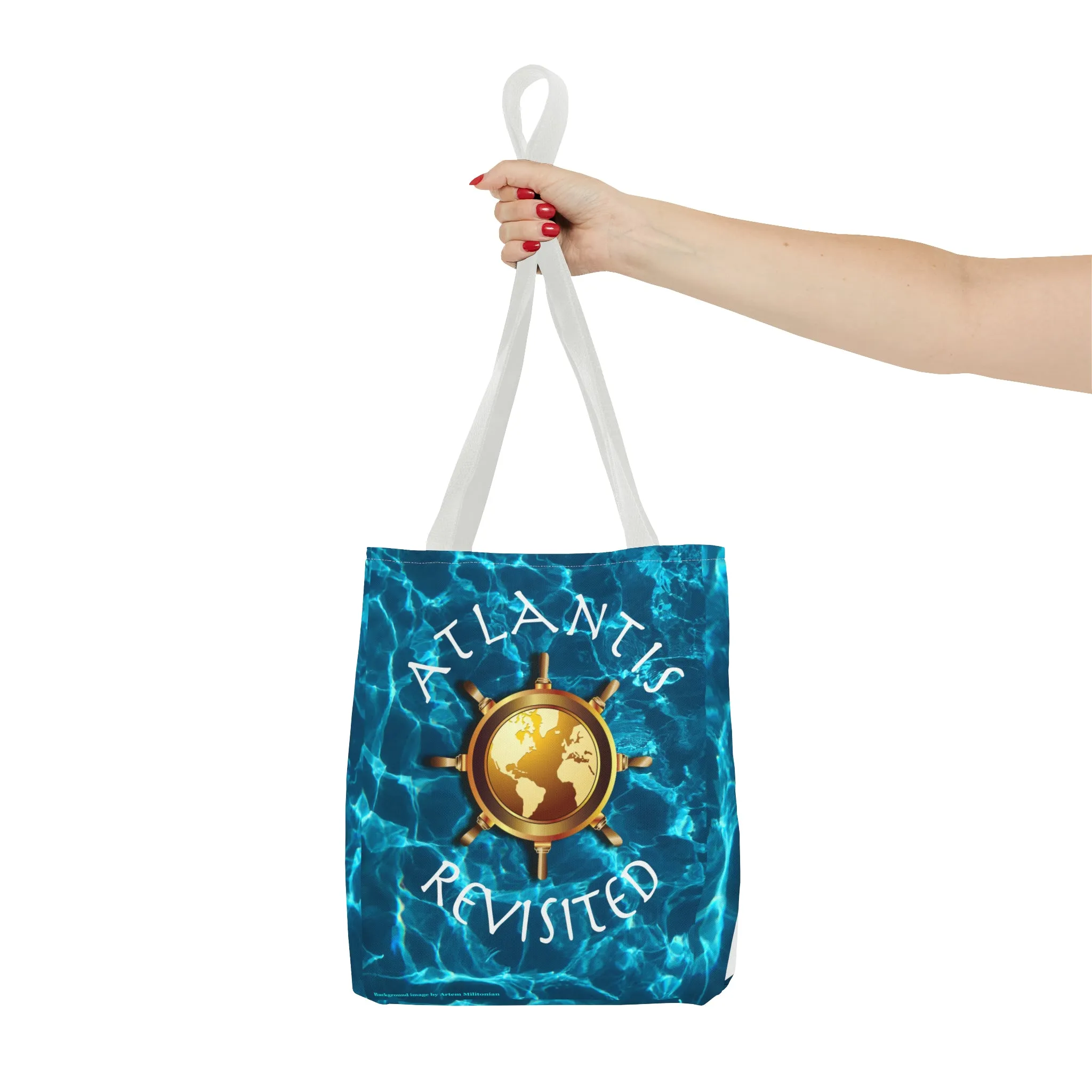 Colorful Polyester Beach and Travel Tote Bag