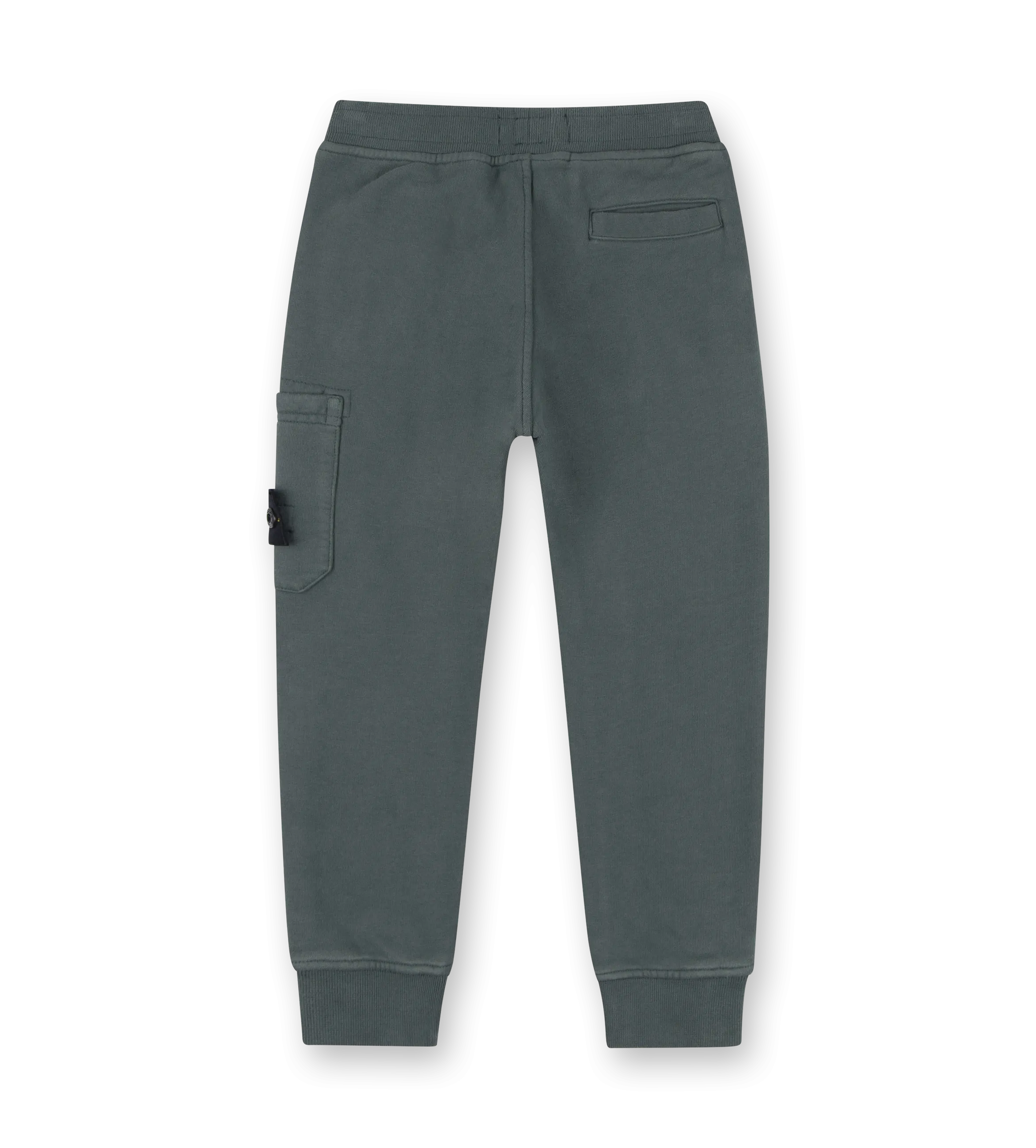 Compass-badge Cotton Sweatpants Green