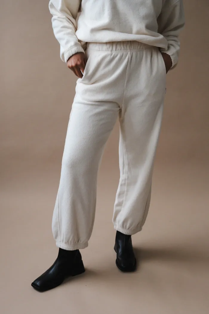 COTTON TERRY BALLOON PANTS