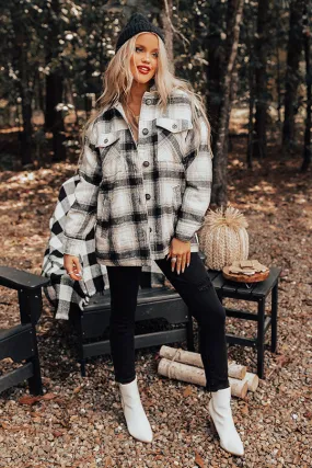 Cozy Up In Carolina Plaid Jacket In Black