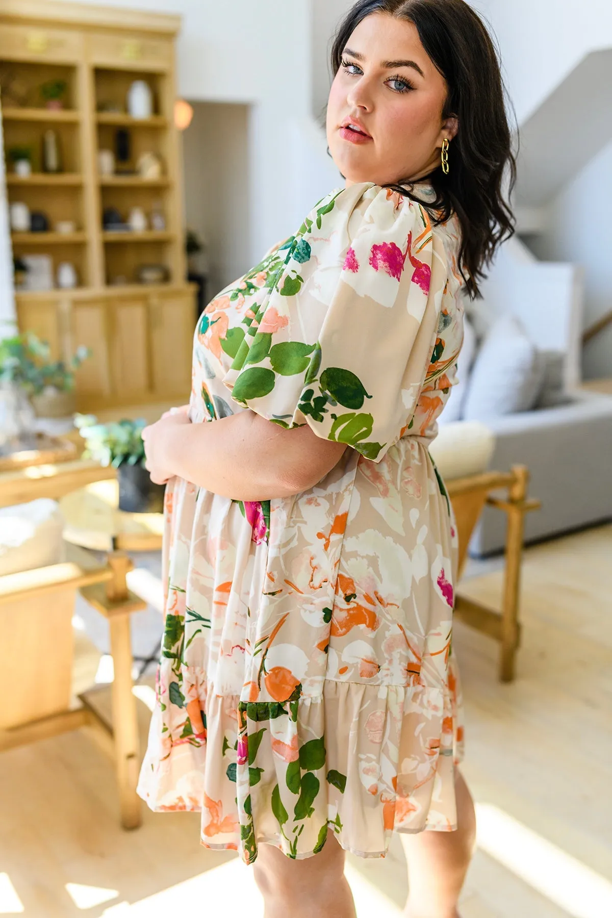 Delightful Surprise Floral Dress - Entro