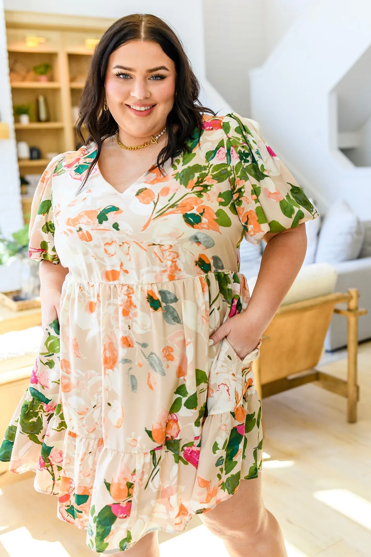 Delightful Surprise Floral Dress - Entro