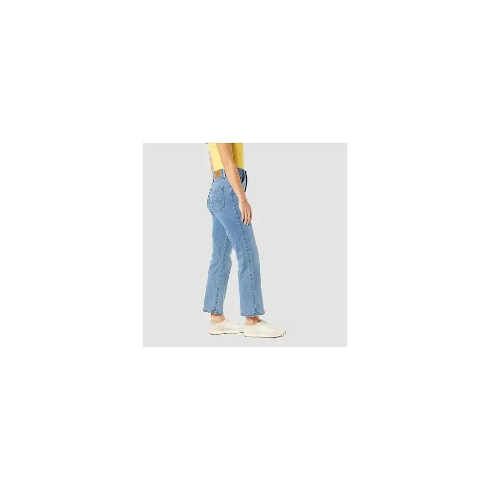 DENIZEN from Levi's Women's High Rise Flare Crop Jeans Heavyweight