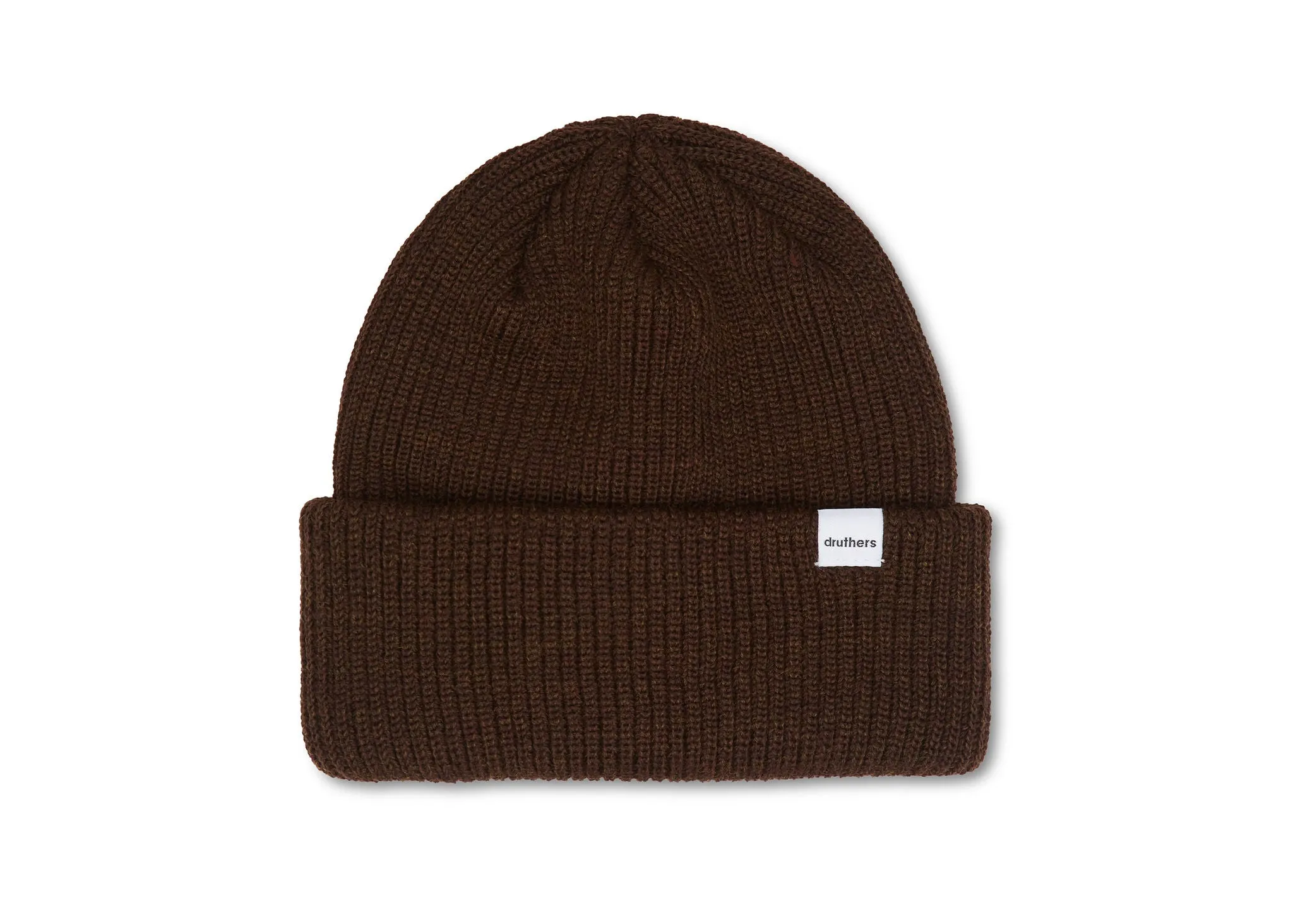 Druthers Merino Wool 1x1 Rib Knit Beanie