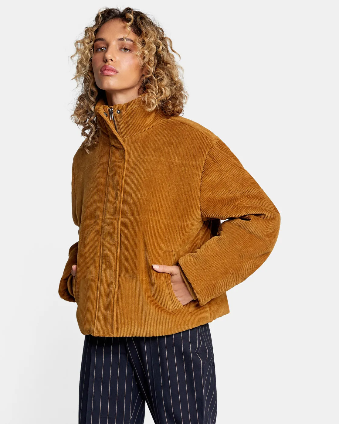 Eezeh Corduroy Puffer Jacket - Dijon